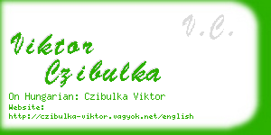 viktor czibulka business card